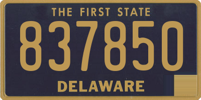 DE license plate 837850