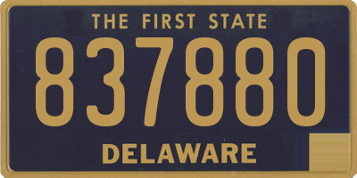 DE license plate 837880