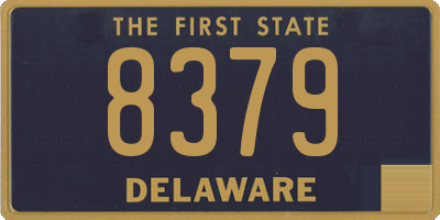 DE license plate 8379