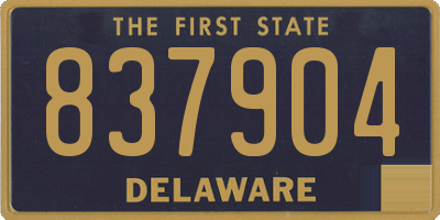 DE license plate 837904