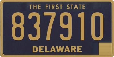 DE license plate 837910