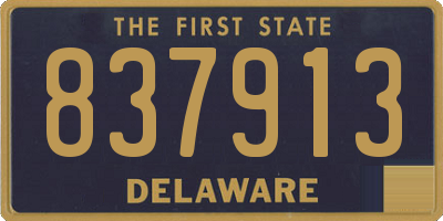 DE license plate 837913