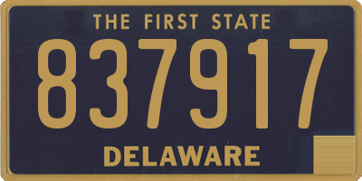 DE license plate 837917