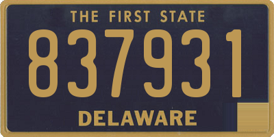 DE license plate 837931