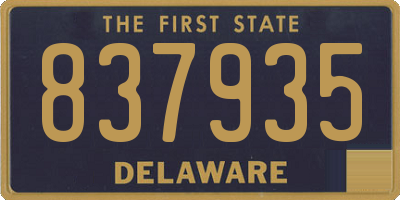 DE license plate 837935