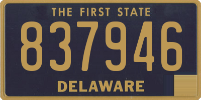 DE license plate 837946