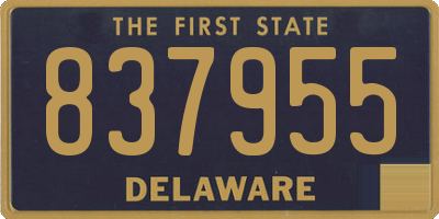DE license plate 837955
