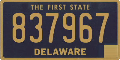 DE license plate 837967