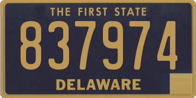 DE license plate 837974