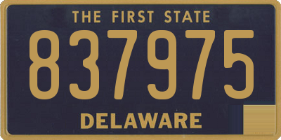 DE license plate 837975
