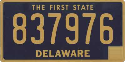 DE license plate 837976