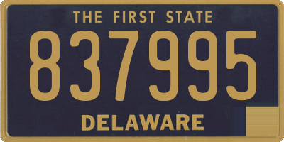 DE license plate 837995