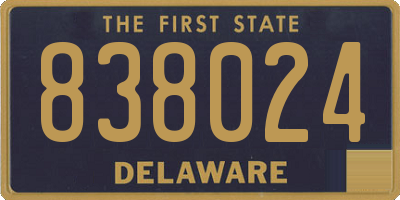 DE license plate 838024
