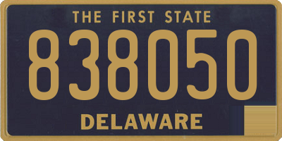 DE license plate 838050