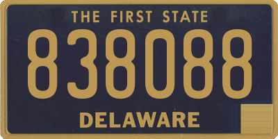 DE license plate 838088
