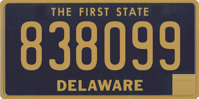 DE license plate 838099