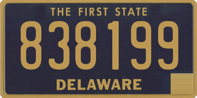 DE license plate 838199
