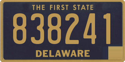 DE license plate 838241