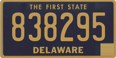 DE license plate 838295