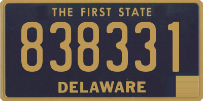DE license plate 838331