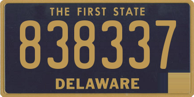 DE license plate 838337