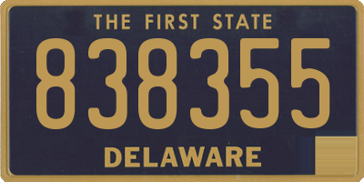 DE license plate 838355