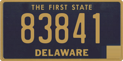 DE license plate 83841