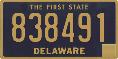 DE license plate 838491