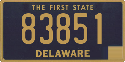 DE license plate 83851