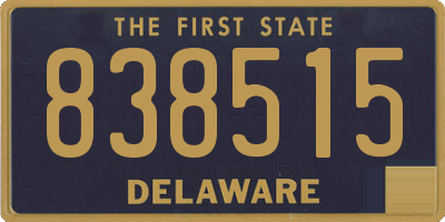 DE license plate 838515