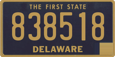 DE license plate 838518