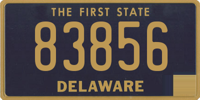 DE license plate 83856