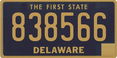 DE license plate 838566