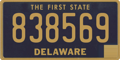 DE license plate 838569