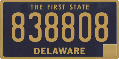 DE license plate 838808
