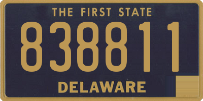 DE license plate 838811