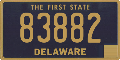DE license plate 83882