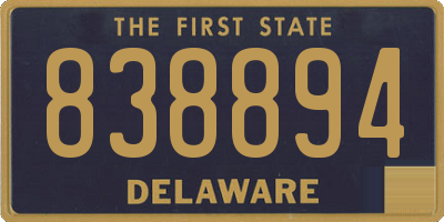 DE license plate 838894