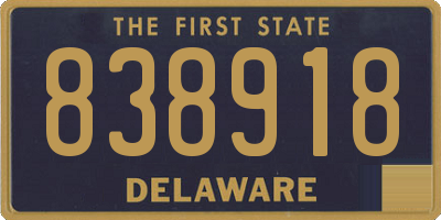 DE license plate 838918