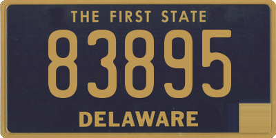DE license plate 83895