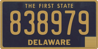 DE license plate 838979
