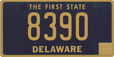 DE license plate 8390