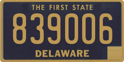 DE license plate 839006