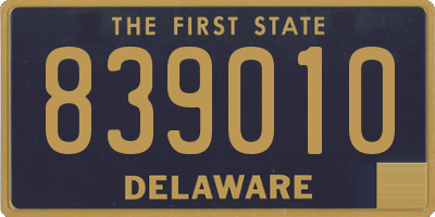 DE license plate 839010