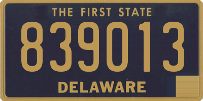 DE license plate 839013
