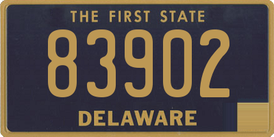DE license plate 83902