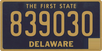 DE license plate 839030