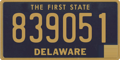 DE license plate 839051