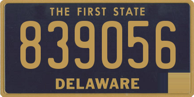 DE license plate 839056