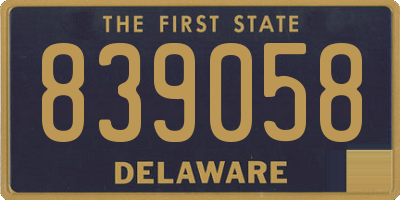 DE license plate 839058